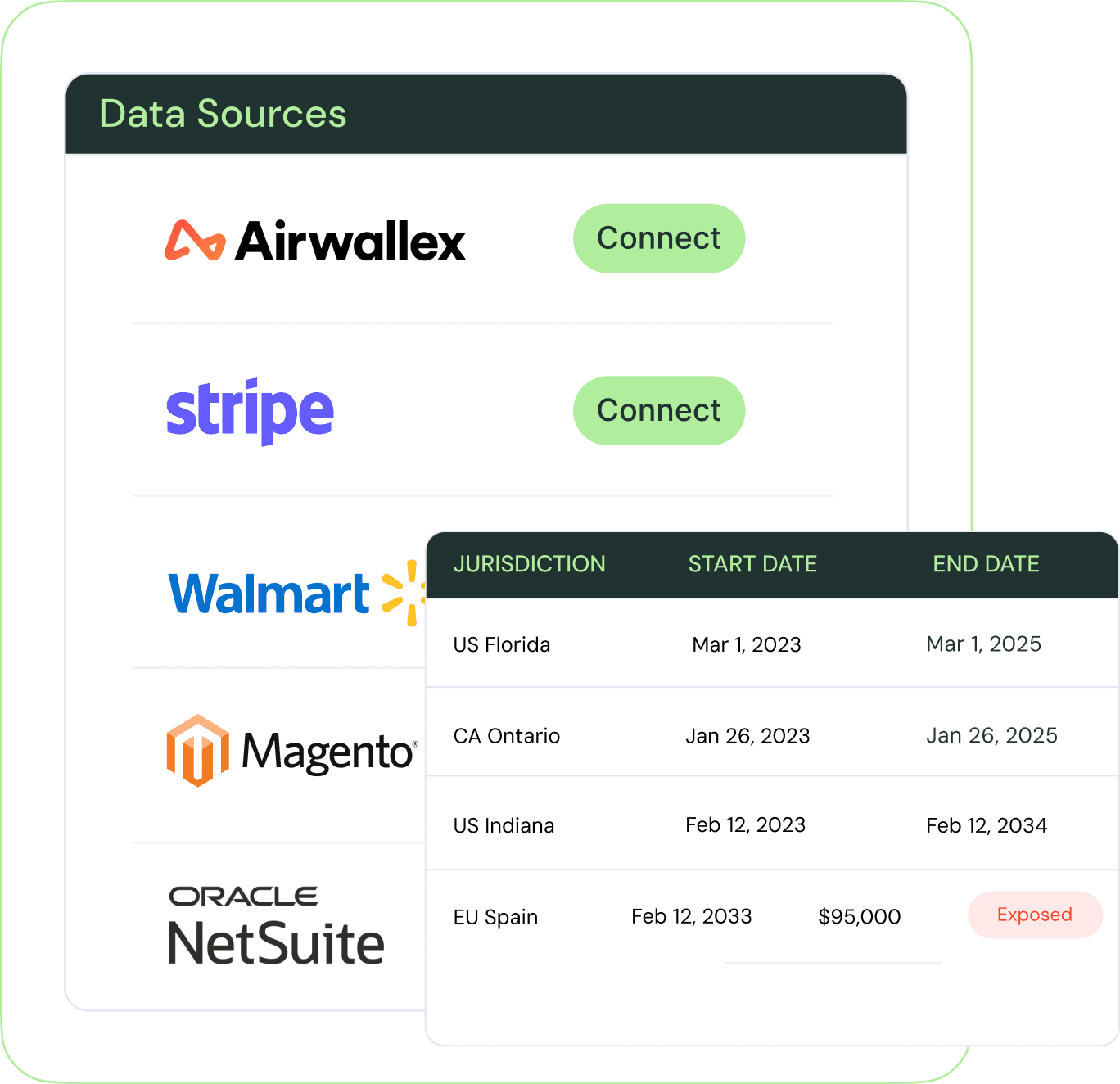 Register and collect product screenshot