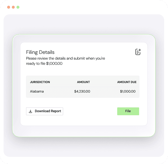 Exposure monitoring product screenshot