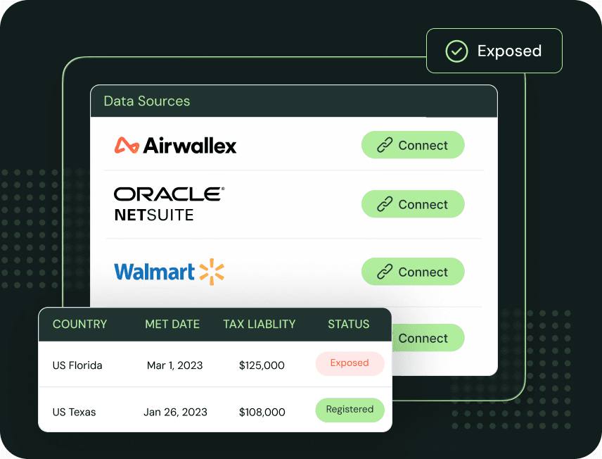 Kintsugi data sources and compliance automation UI