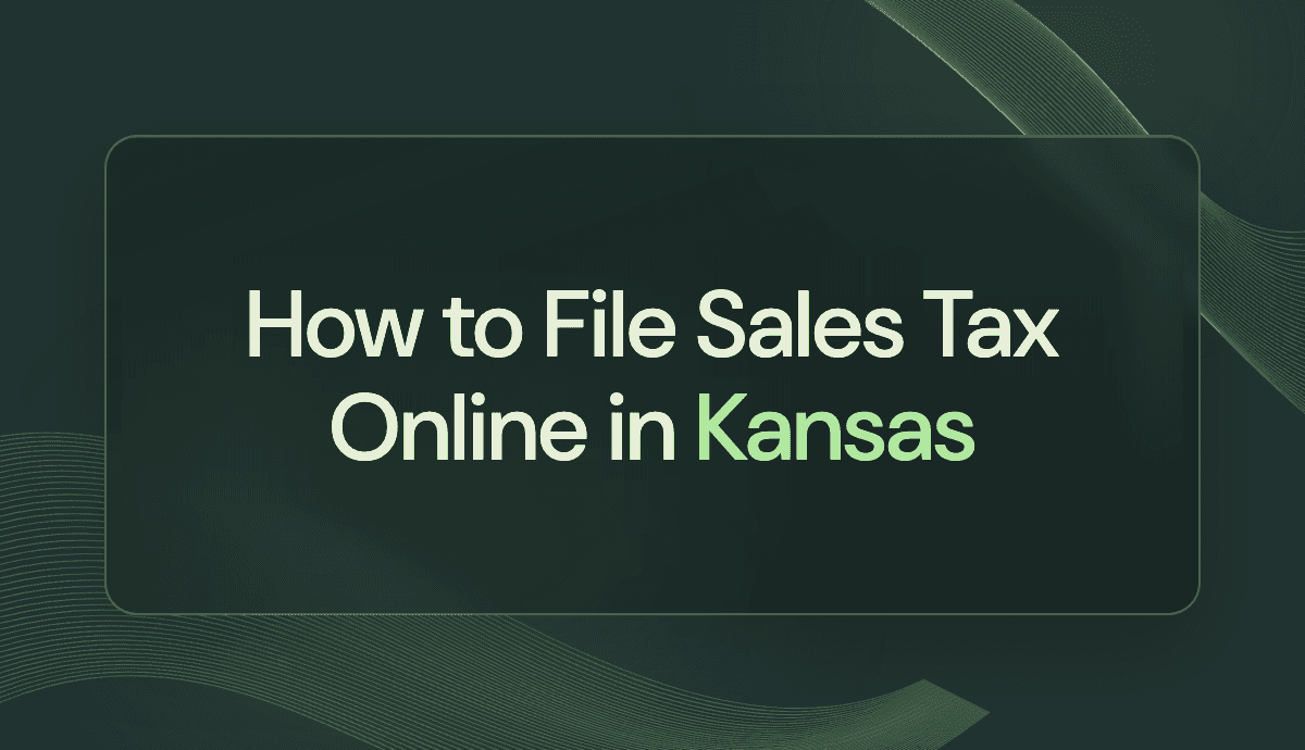 How to File Sales Tax Online in Kansas