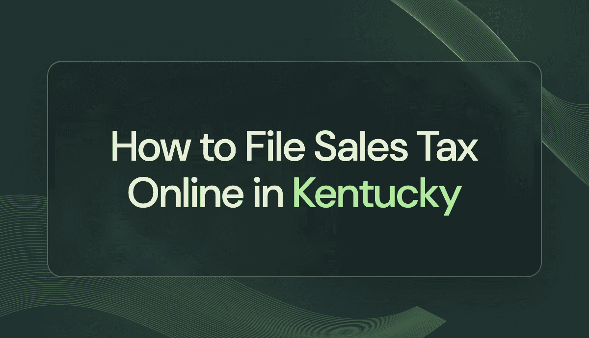 How to File Sales Tax Online in Kentucky