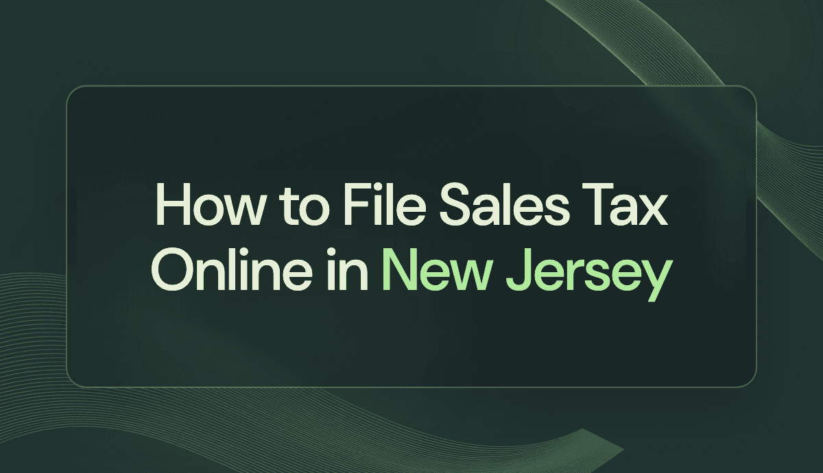 How to File Sales Tax Online in New Jersey
