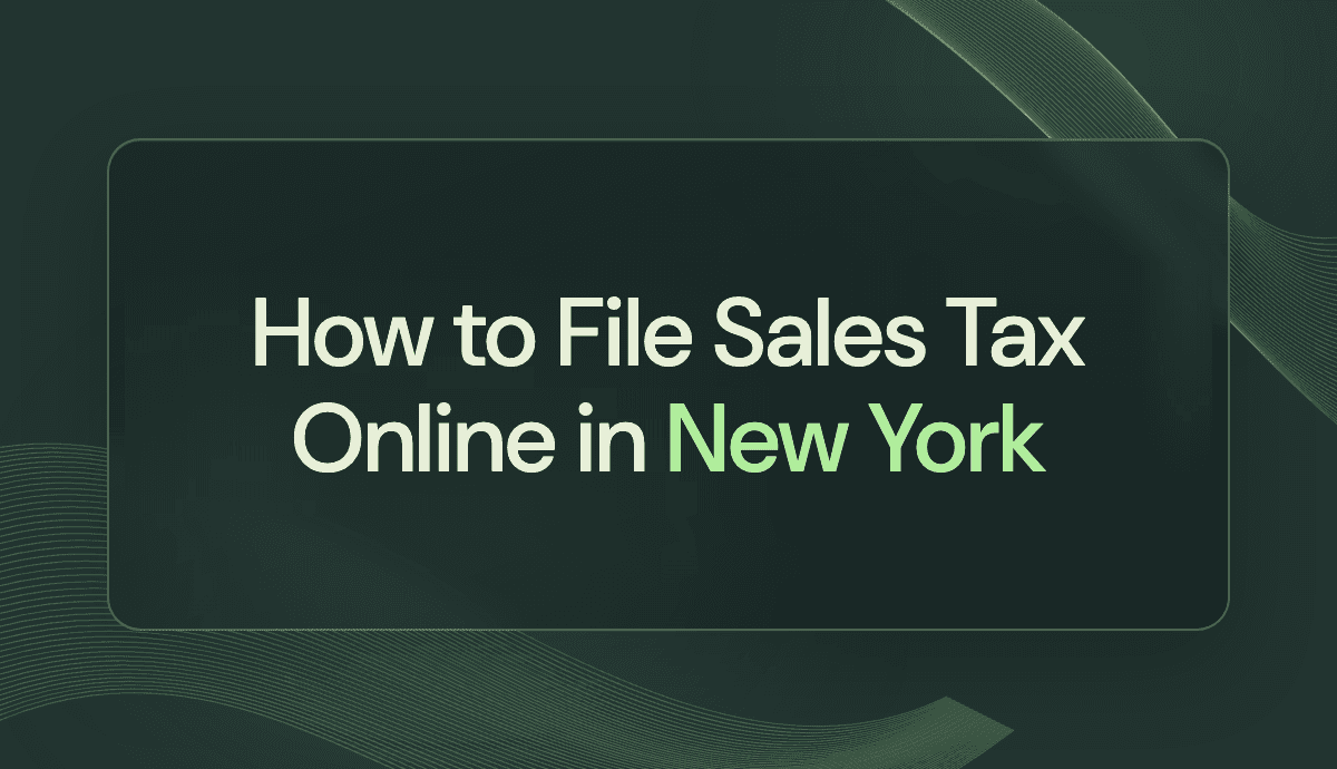 How to File Sales Tax Online in New York
