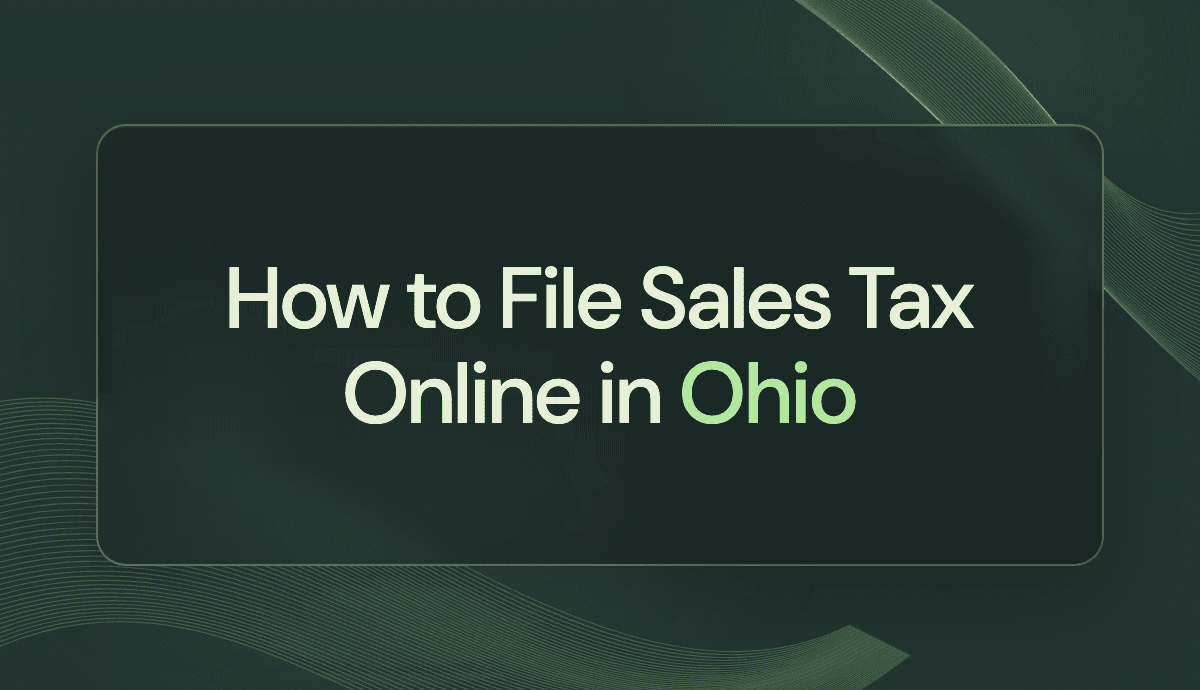 How to File Sales Tax Online in Ohio