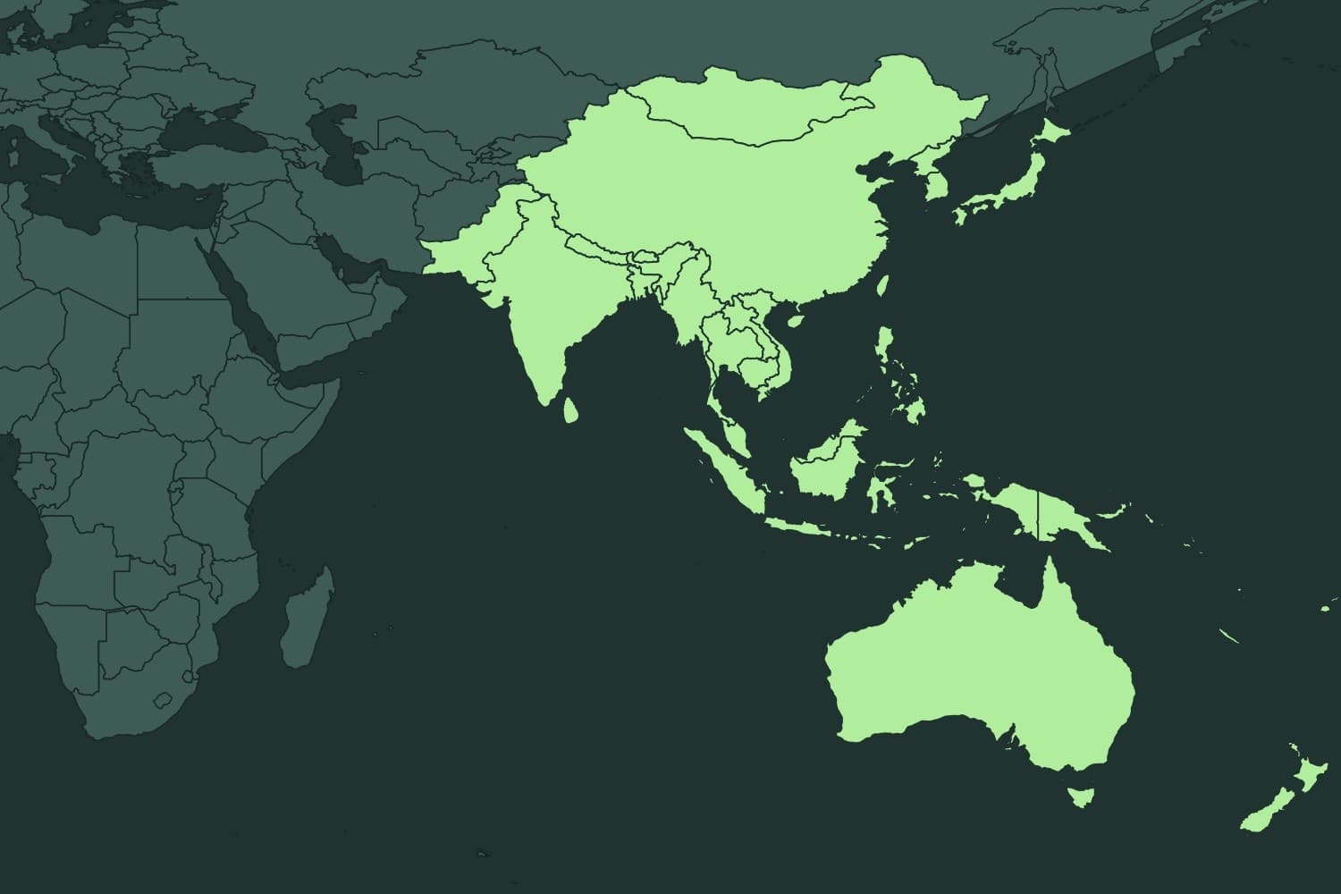 Map of the Asia-Pacific region