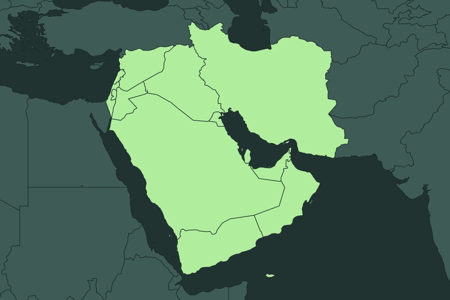 Map of the Middle East