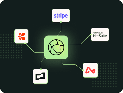 Kintsugi connected to Stripe, NetSuite, Chargebee and other SaaS billing tools
